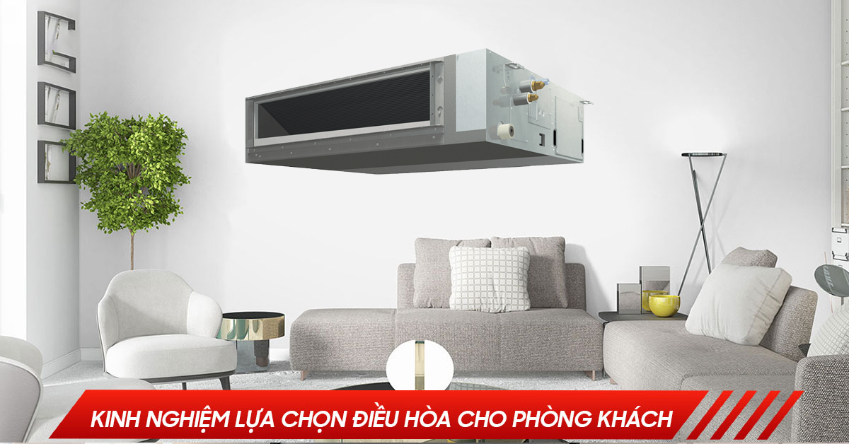 Phòng khách – Phòng sinh hoạt có đáng để lắp Điều hòa giấu trần nối ống gió hay không