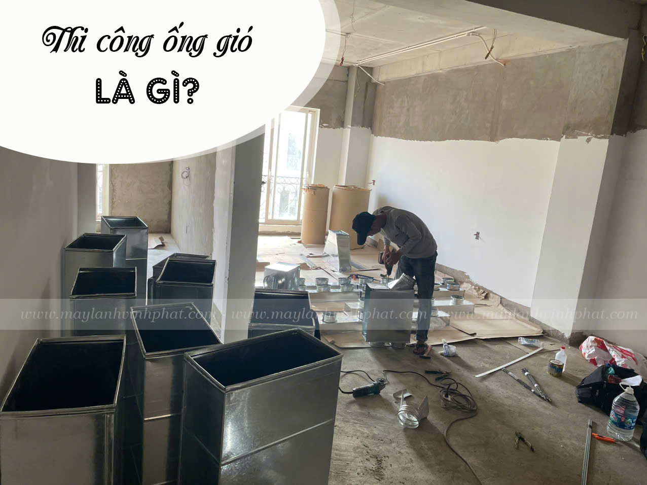 Máy lạnh giấu trần/Thi công hệ thống ống gió/Cung cấp Miệng gió Máy lạnh giấu trần giá sỉ