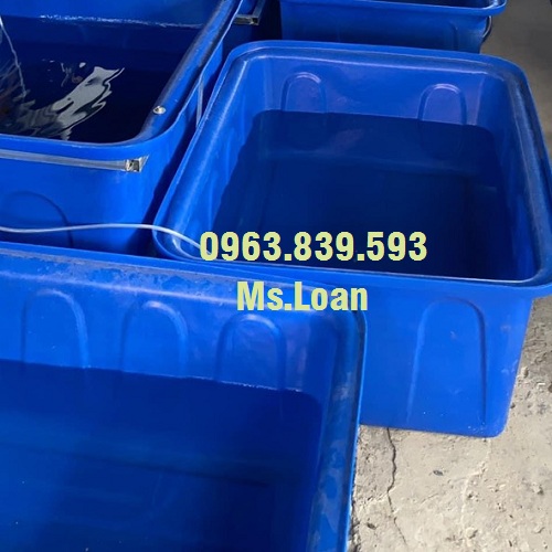 Thùng nhựa nuôi cá 750L chữ nhật, thùng nhựa đựng nước 750L / 0963.839.593 Ms.Loan