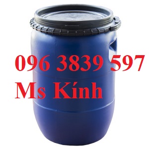 Thùng phuy nhựa 50 lít đựng nước, hóa chất bền giá rẻ - 096 3839 597 Ms Kính