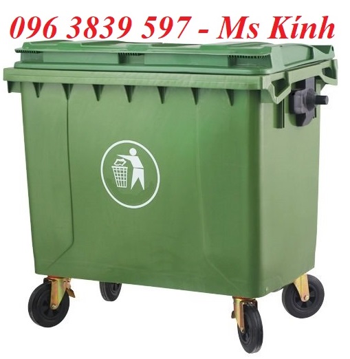 Xe gom rác 1100 lít, xe gom rác đô thị giá sỉ - 096 3839 597 Ms Kính