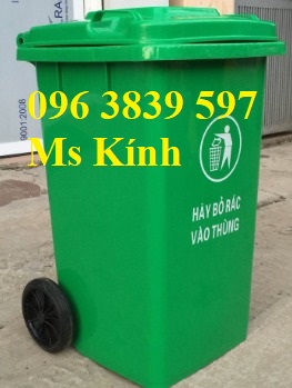 Phân phối thùng rác 240 lít giá rẻ ở TP.HCM - 096 3839 597 Ms Kính