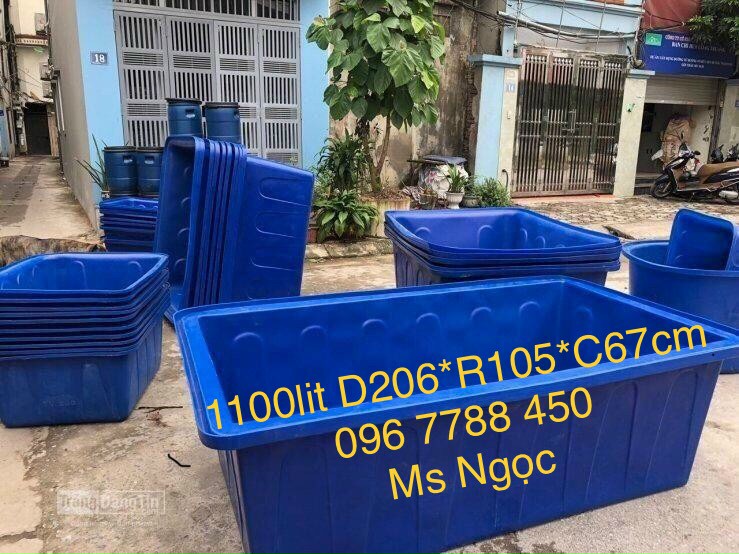 Thùng nhựa nuôi cá 1100 lít - 0967788450 Ms Ngọc