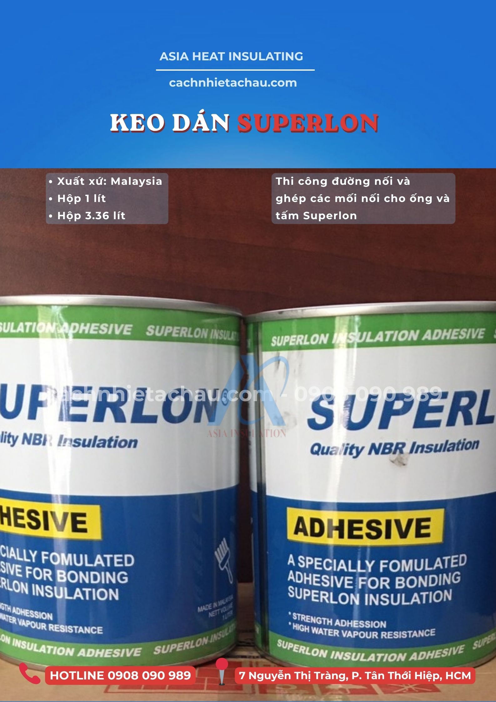 Hộp keo dán Superlon Malaysia