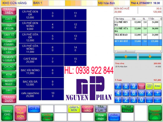 Phần mềm tính tiền quán trà sữa tại tphcm