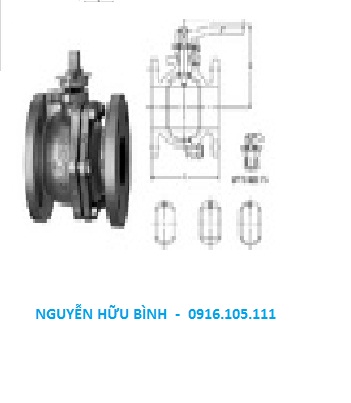 VAN BI GẠT BẰNG GANG LẮP BÍCH