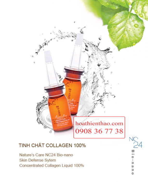 TINH CHẤT COLLAGEN 100% NC24 Bio-nano Tăng cường Collagen, tái tạo da lão hóa 