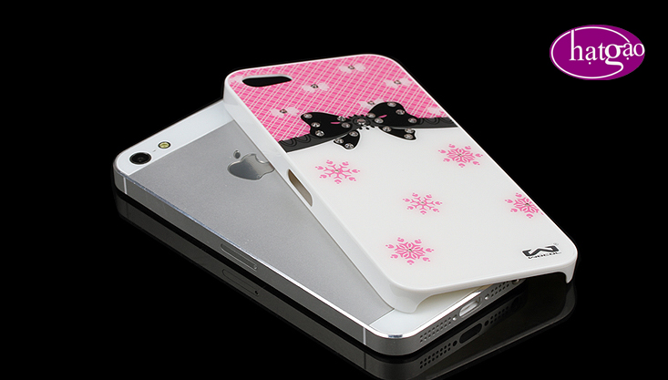 Ốp lưng Iphone 5 Wocol Hồ Điệp đính đá