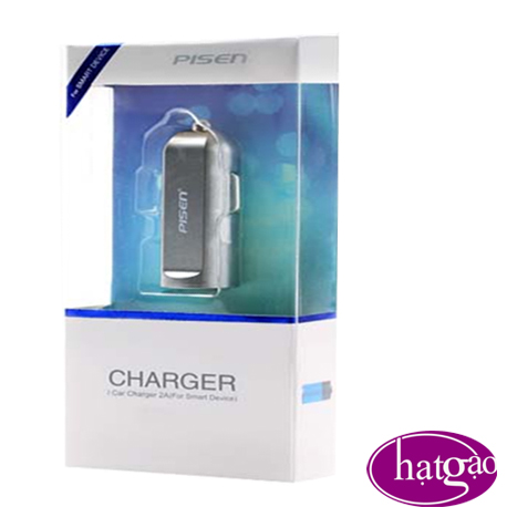 Sạc trên ô tô Pisen I Car Charger 2A Silver