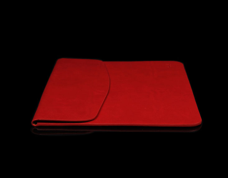 Macbook Air Case 11.6" Leather Case - Red, Black