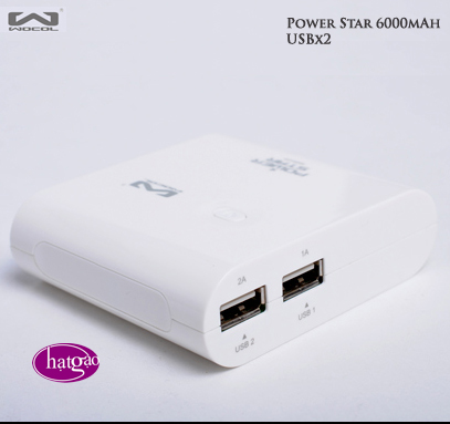 Sạc dự phòng Wocol Power Star 6000mAh