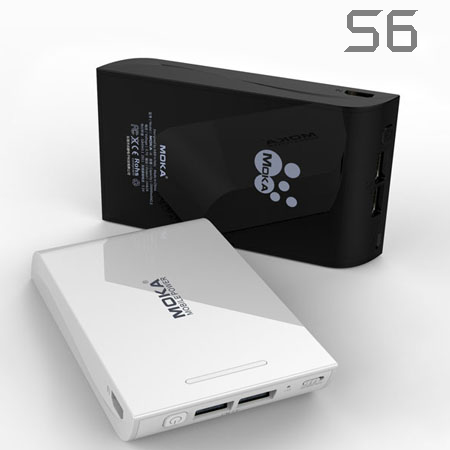 Sạc dự phòng Moka S6 15000mAh 2 cổng USB (1A+ 2A)