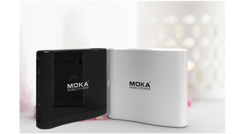 Sạc dự phòng Moka M3 10.000mAh 2 cổng USB (1A+ 2A)