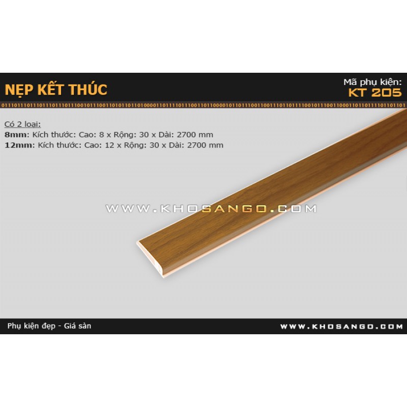 Nẹp nhựa kết thúc KT-205