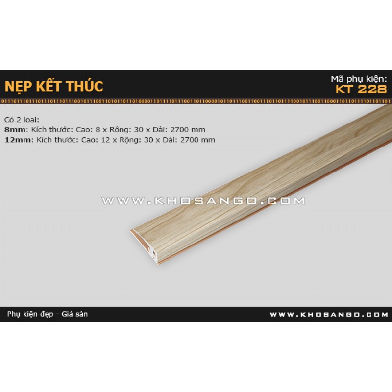 Nẹp nhựa kết thúc KT-228