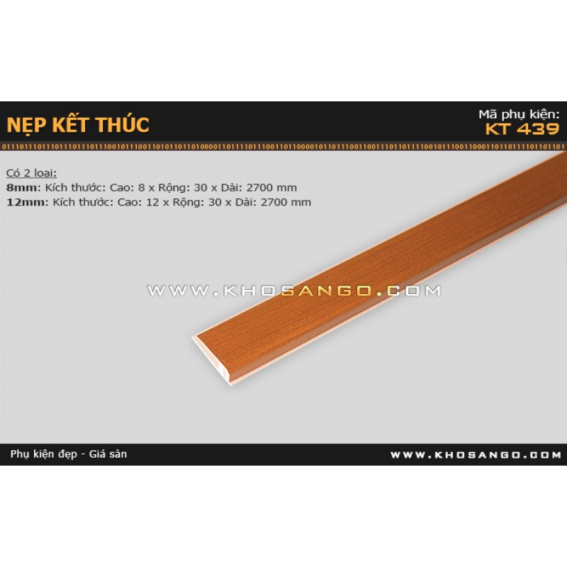 Nẹp nhựa kết thúc KT-439