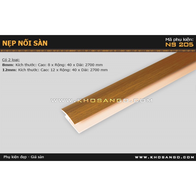 Nẹp nhựa nối sàn NS-205