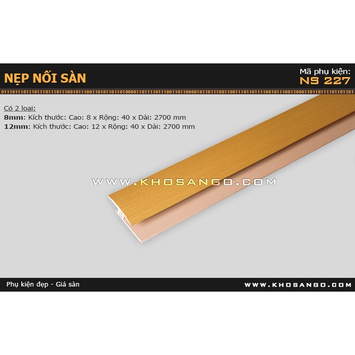 Nẹp nhựa nối sàn NS-227