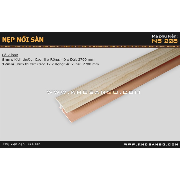 Nẹp nhựa nối sàn NS-228