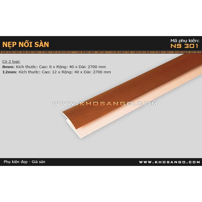 Nẹp nhựa nối sàn NS-301