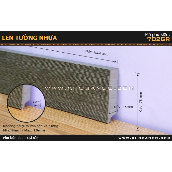 Len Tường nhựa 702GR