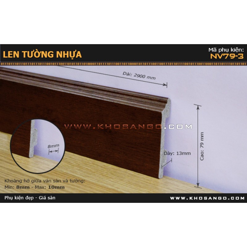 Len Tường nhựa NV79-3