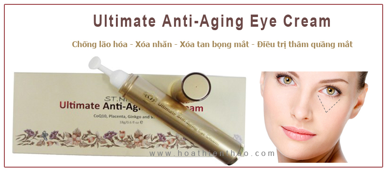 Xóa lão hóa, chống thâm quầng cho bạn đôi mắt đẹp với Kem tinh chất nhau thai cừu Ultimate Anti-Aging Eye Cream