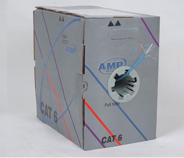 Cáp mạng LAN AMP Cat6 FTP 4 Pair - Dây 0786