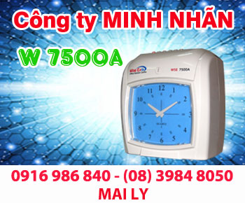 MÁY CHẤM CÔNG THẺ GIẤY WSE-7500A/D giá cực sốc, giao hàng và lắp đặt tại Bình Phước lh: 0916986840 gặp Ly