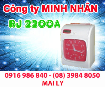 MÁY CHẤM CÔNG THẺ GIẤY RONALD JACK 2200A/N giá cực rẻ, giao hàng và lắp đặt tại Vĩnh Long lh: 0916986840 gặp Ly