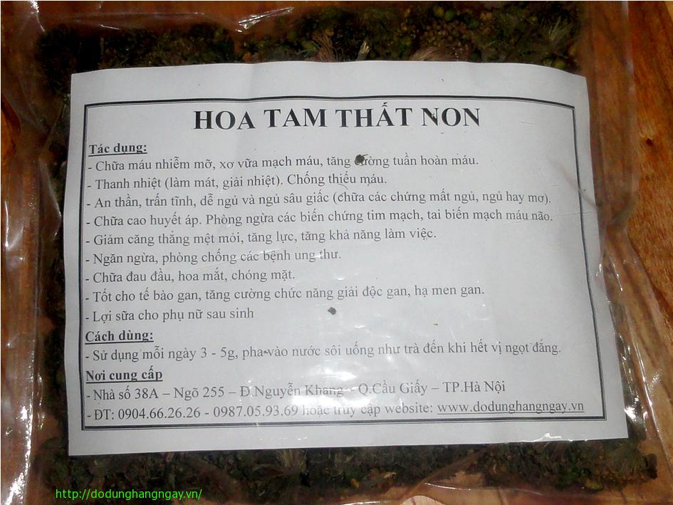 Hoa tam thất non