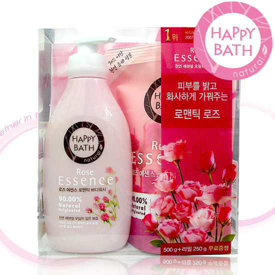 Happy Bath Rose Essence Romantic Body Wash Body( Hương hoa hồng)