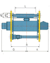 Palăng cáp điện hai dầm , double electric wire rope hoist , double electric wire rope winch