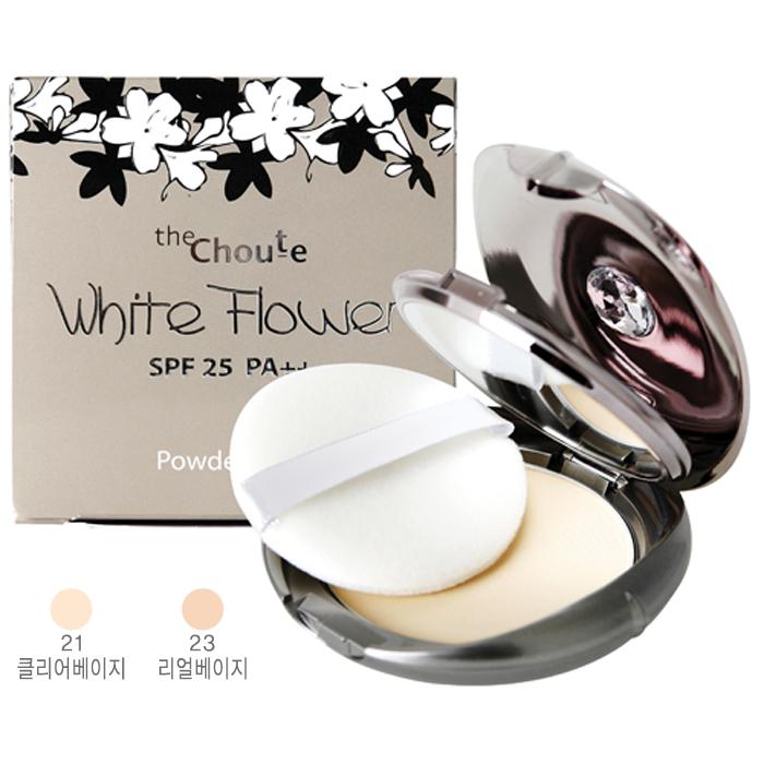 Phấn bột dạng nén trang điểm The Choute White Flower Powder Pact