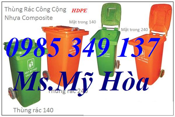 Thùng rác công cộng 240 lít, thùng rác 240 lít 