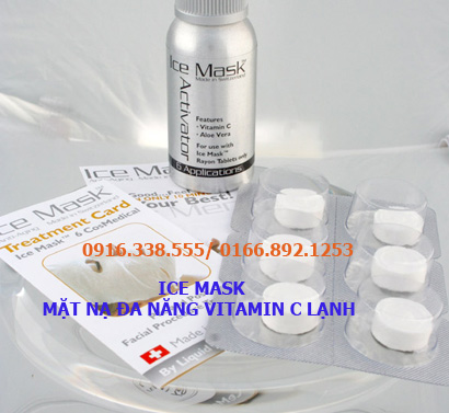 ICE MASK-MẶT NẠ ĐA NĂNG VITAMIN C LẠNH Xoá nếp nhăn, nám da, đồi mồi, tàn nhang, giúp làm da sáng đẹp, rạng rỡ mà không tì vết