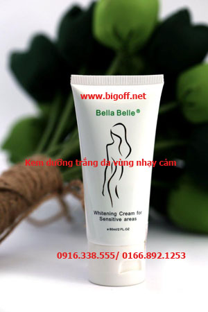 Kem dưỡng trắng da vùng nhạy cảm Bella Belle Whitening Cream for sensitive Areas