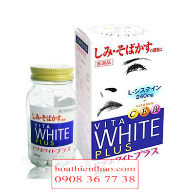 Viên uống Vita White Plus C.E.B2 hỗ trợ điều trị nám da từ bên trong 