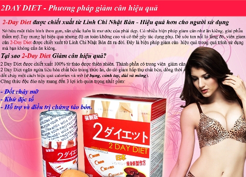 Thuốc giảm cân 2 Day Diet chính hãng 100% Nhật Bản rẻ nhất 250k. LH: 0985612084​