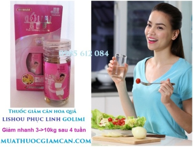 Giảm cân Lishou Phục Linh Golimi thiên nhiên 100%, rẻ nhất 559k, LH: 0985612084​