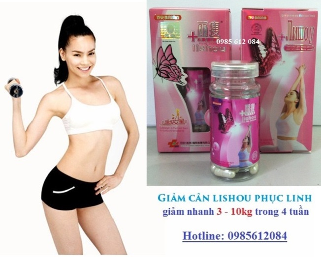 Thuốc giảm cân Phục Linh Lishou Xanh,Hồng rẻ nhất 459k, giảm nhanh 3-10kg, chính hãng 100%