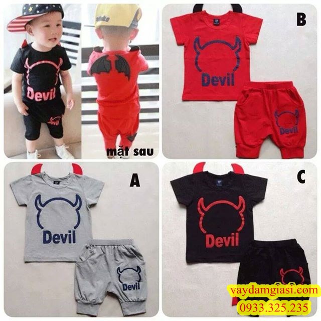 BỘ DEVIL DỄ THƯƠNG CHO BÉ B163 