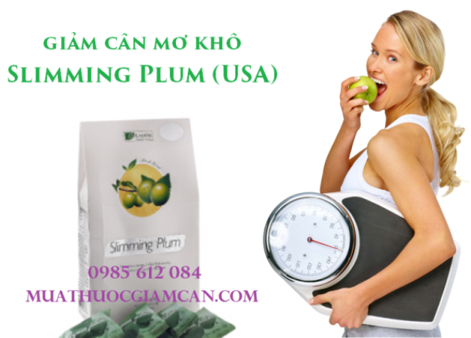 Thuốc giảm cân MƠ khô Slimming Plum (Mỹ) 100% thiên nhiên, khuyến mại 329k: 0985612084