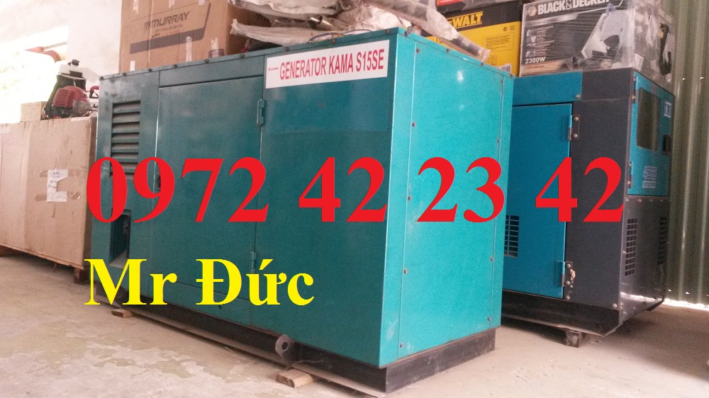 Bán + cho thuê máy phát điện 15 KVA chạy dầu Diezel giá tốt