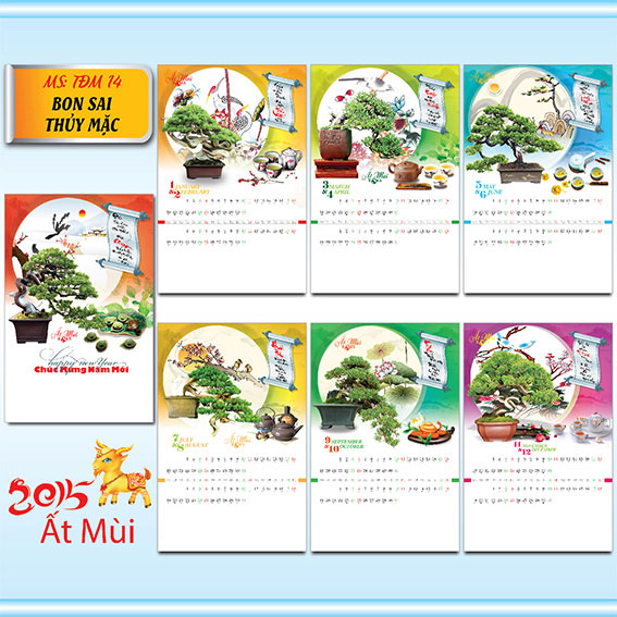 14) Bon sai thủy mặc