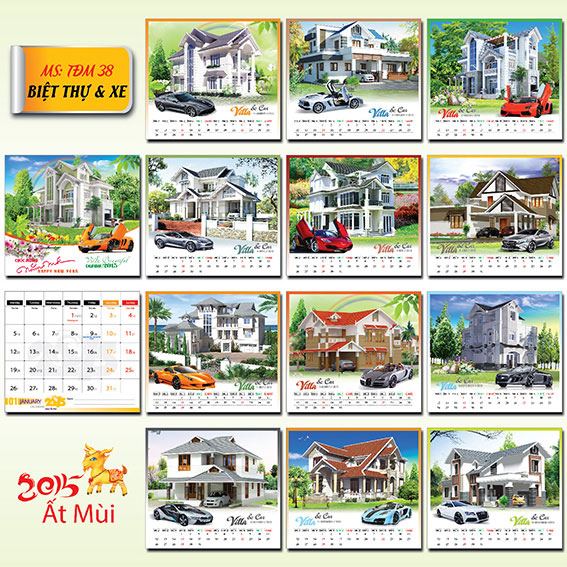 38) Biệt thự và xe