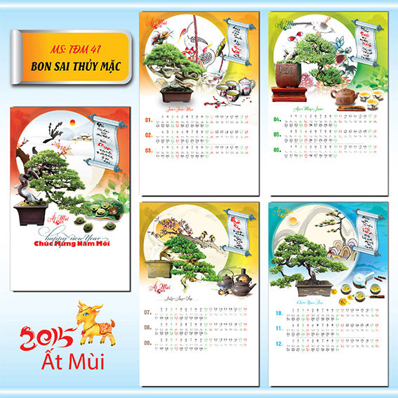 41) Bon sai thủy mặc