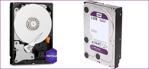 Ổ cứng 2TB chuyên dụng cho đầu ghi hình camera quan sát Western Purple WD20PURX