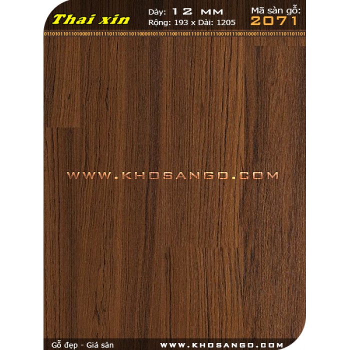 Sàn gỗ Thaixin 2071 12mm