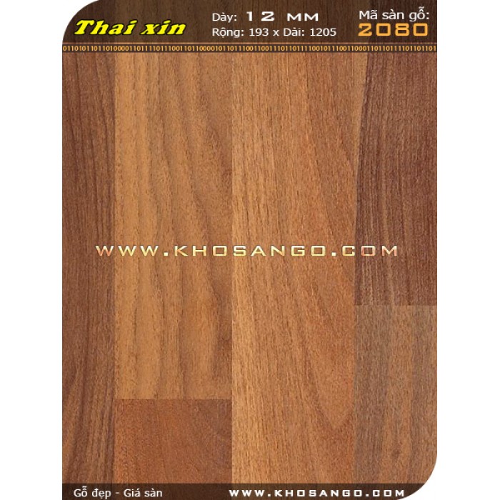 Sàn gỗ Thaixin 2080 12mm